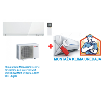 Klima uređaj Mitsubishi Electric Kirigamine Zen Inverter MSZ-EF35VGKW/MUZ-EF35VG, 3.5kW, WiFi - bijela SA MONTAŽOM